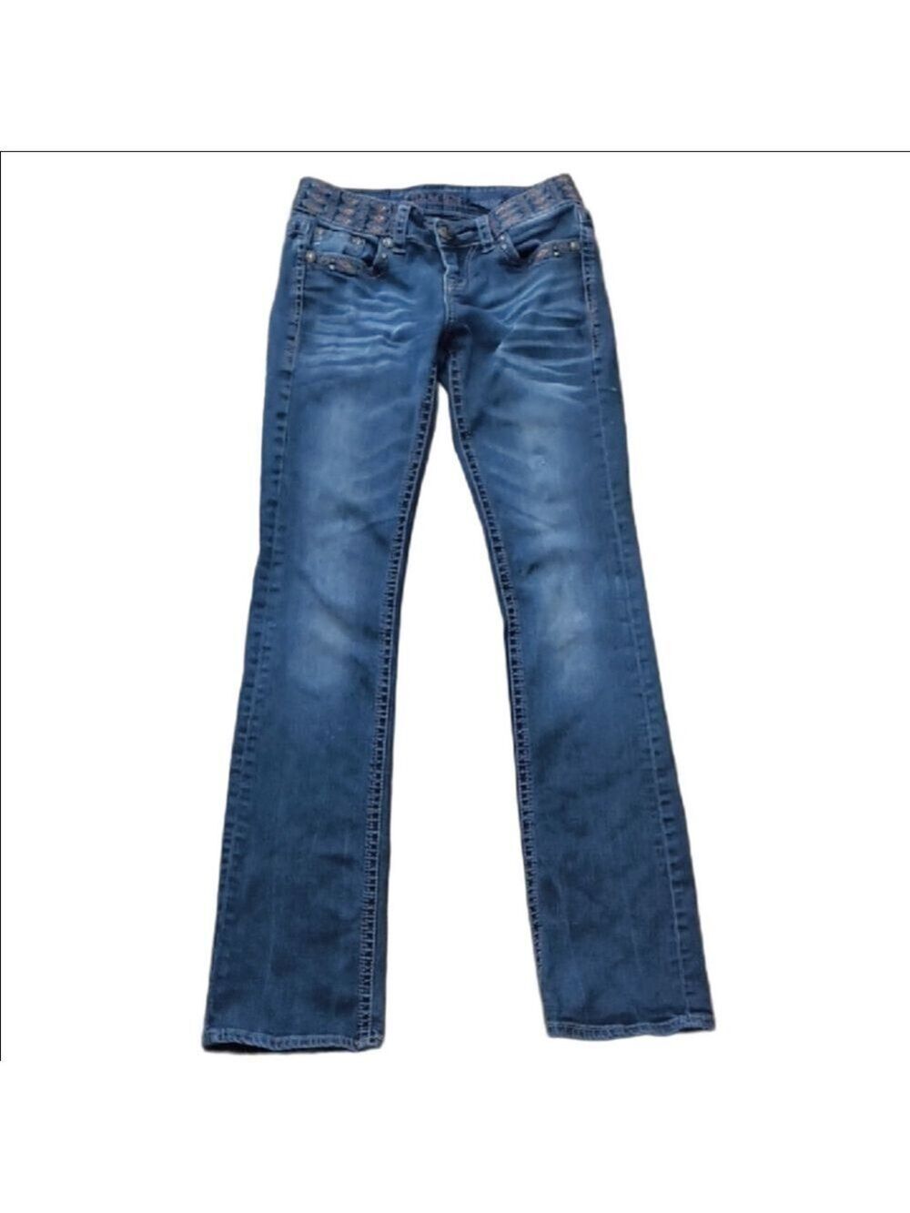 Grace Midnight Blue Straight Leg Jeans - Picture 1 of 4